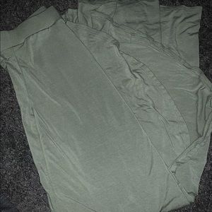 Charlotte Russe Olive Color Maxi Skirt